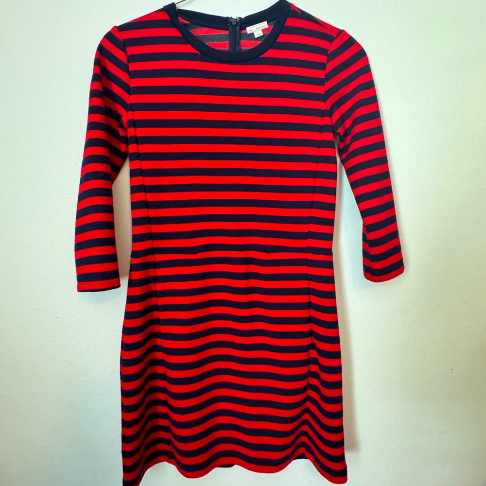 Gap Striped Fitted Dress